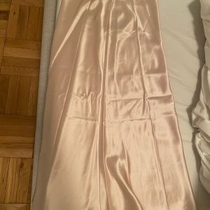 Totem Champagne silk skirt